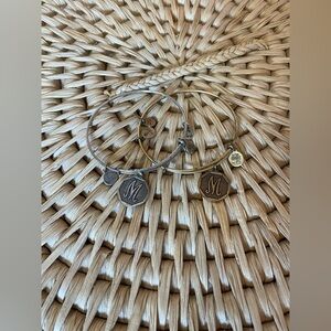 Alex & Ani “M” Initial Expandable Bangles Set of 2